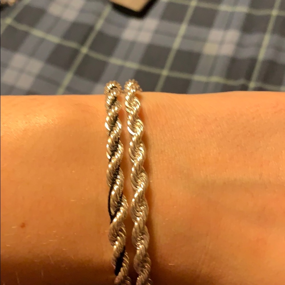 Two Silver Bracelets